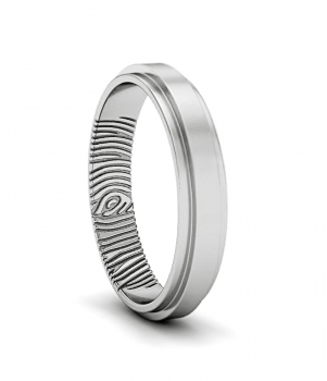 Кольцо с отпечатком пальца (Мод. 106)